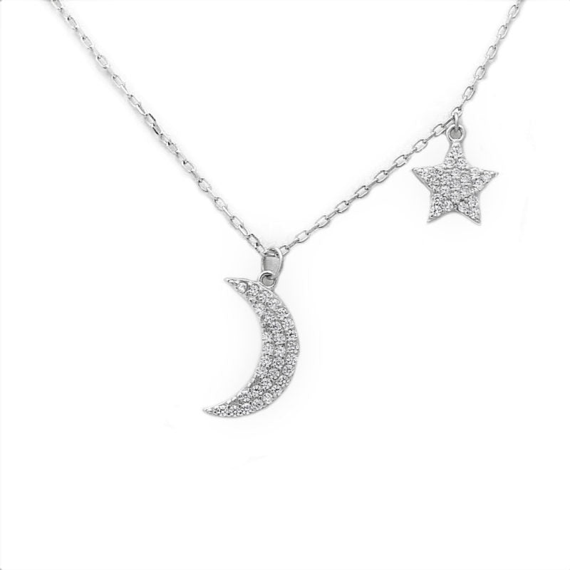 Luna Star Silver Necklace