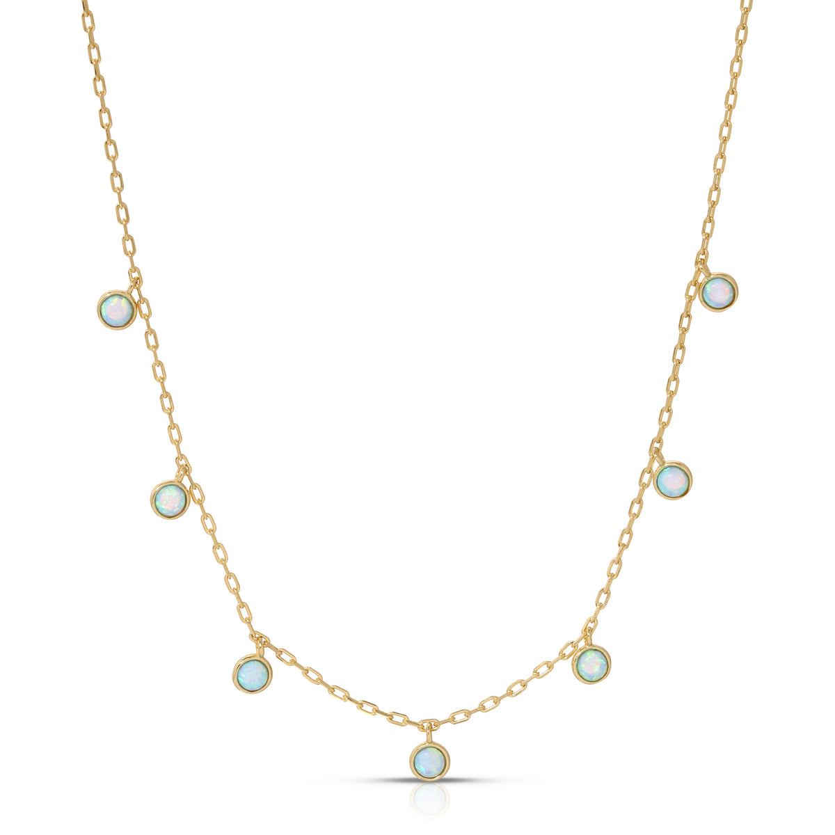 Savana Gold Opal Droplet Necklace
