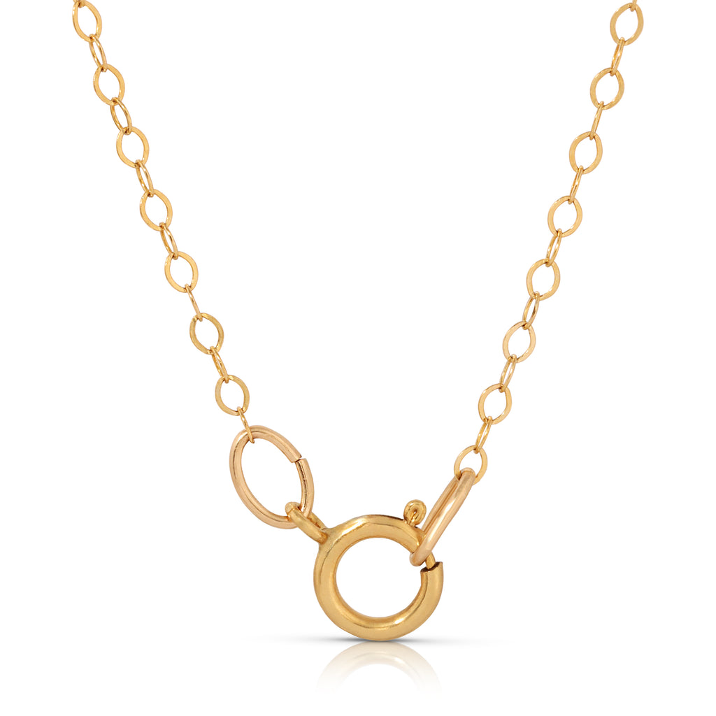 IOLITIE AND GOLD CIRCLE NECKLACE