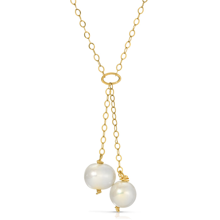 DUAL PEARL DROP NECKLACE