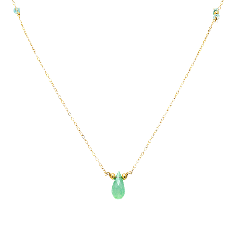 SEA FOAM CHALCEDONY NECKLACE