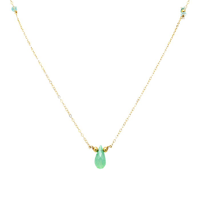 SEA FOAM CHALCEDONY NECKLACE