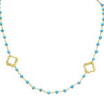 ANDROS CLOVER TURQUOISE NECKLACE