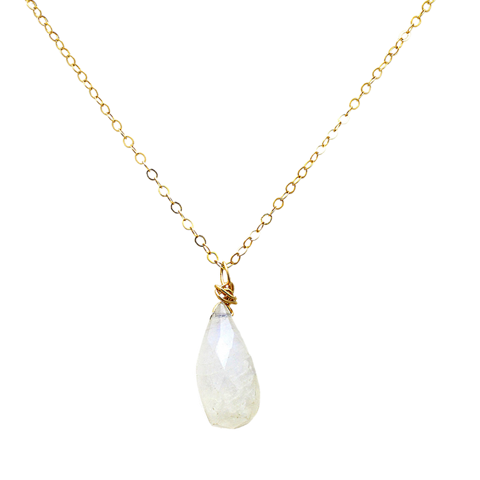 ARIANA MOONSTONE DROP NECKLACE