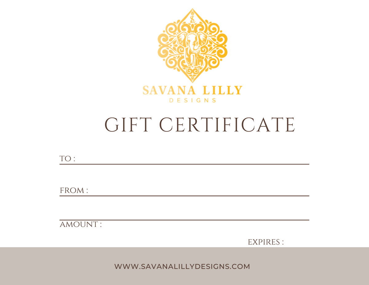 SAVANA LILLY DESIGNS GIFT CARD