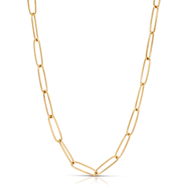 KINSLEY LARGE LINK PAPERCLIP NECKLACE