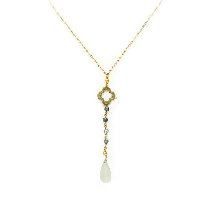 CORDOBA MOONSTONE LABRADORITE NECKLACE