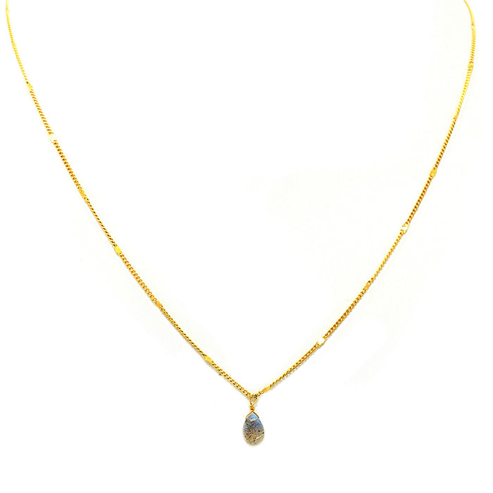 ELLA MICRO LABRADORITE NECKLACE