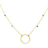 EVE TURQUOISE CIRCLE OF LIFE NECKLACE