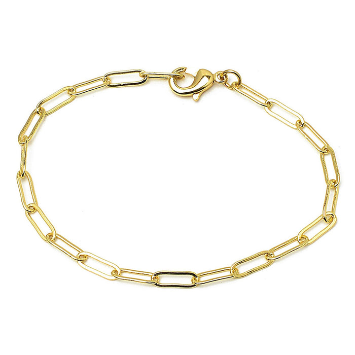 GOLD PAPER CLIP BRACELET