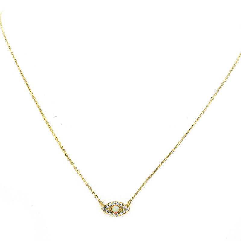 GOOD LUCK OPAL EYE NECKLACE