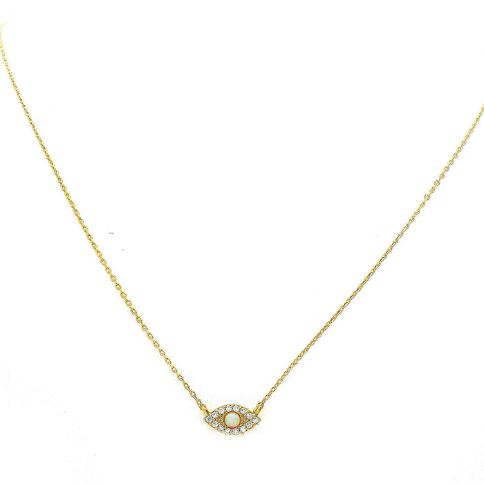 GOOD LUCK OPAL EYE NECKLACE