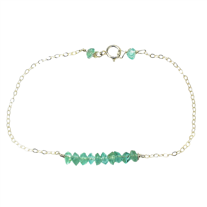 GREEK ISLAND SILVER TEAL DROPLET BRACELET