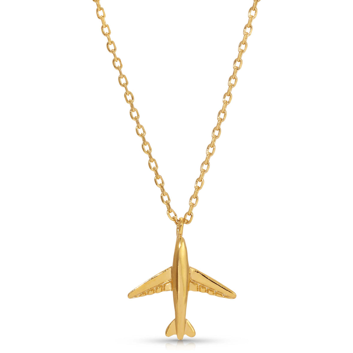 SKY IS THE LIMIT AIRPLANE NECKLACE