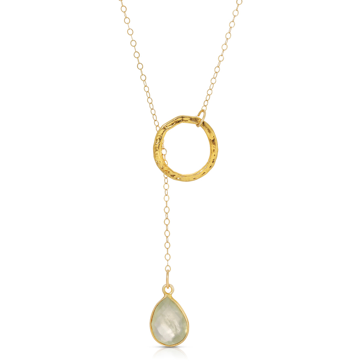 MOONSTONE LARIAT NECKLACE