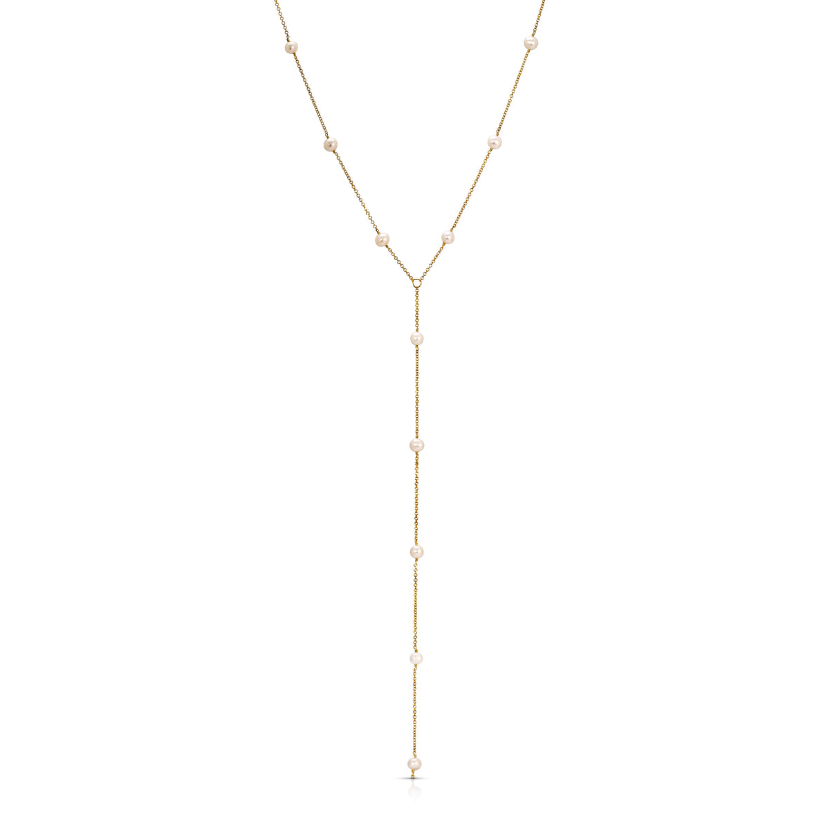 PEARL LARIAT NECKLACE