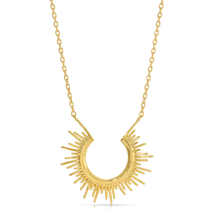 CALIFORNIA SUNBURST PENDANT NECKLACE
