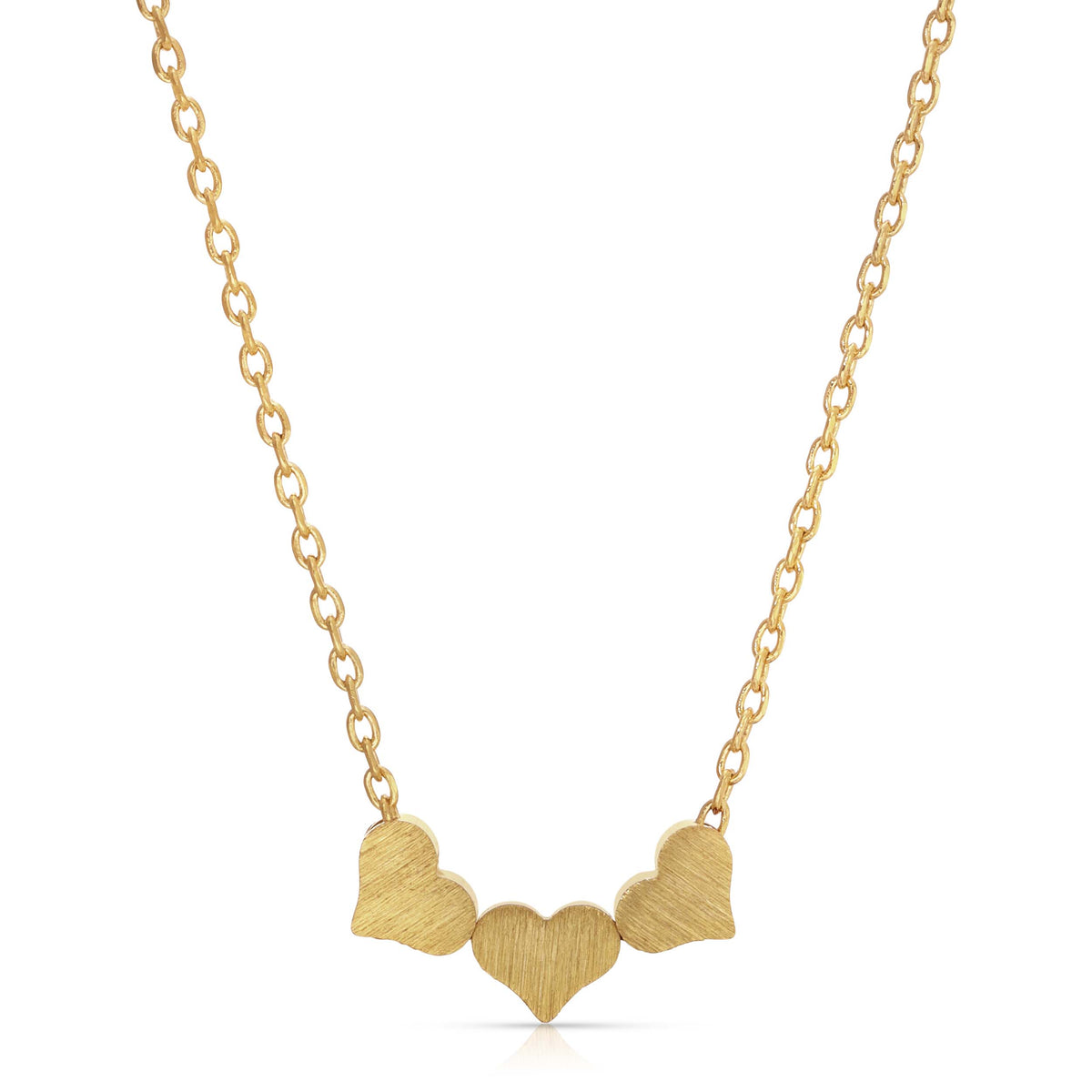 CASSIE THREE OF HEARTS PENDANT NECKLACE