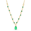 Ireland Green Onyx  Drop Necklace