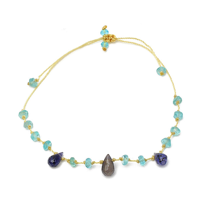 KYANITE APATITE TOGGLE BRACELET