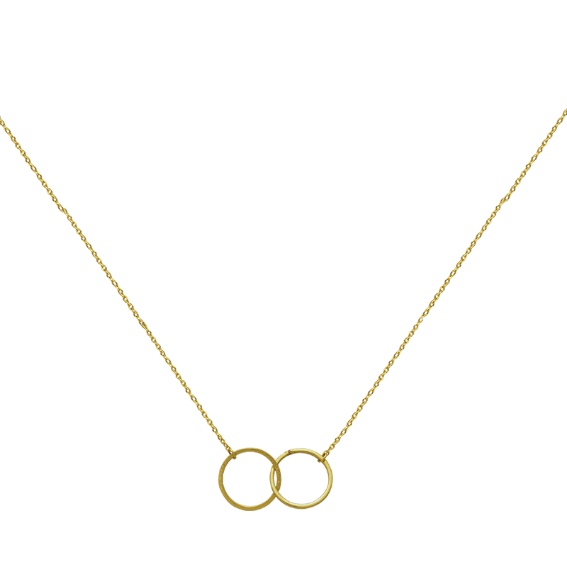 LINKED GEOMETRIC GOLDEN RINGS