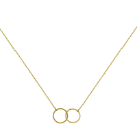 LINKED GEOMETRIC GOLDEN RINGS