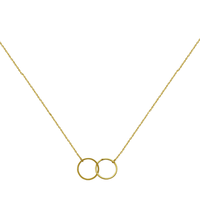 LINKED GEOMETRIC GOLDEN RINGS