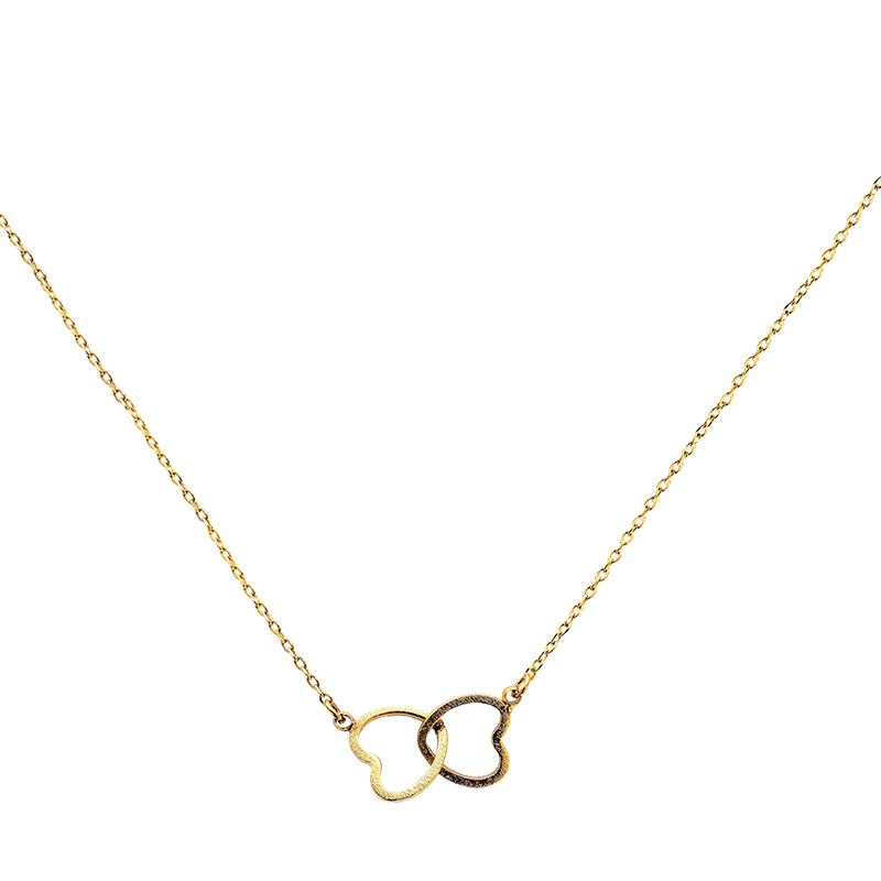LINKED GOLDEN HEARTS