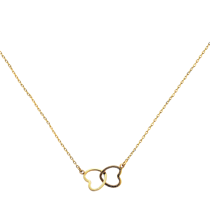 LINKED GOLDEN HEARTS