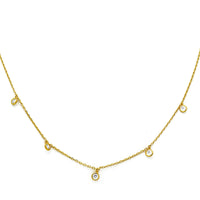 MINIMALIST CUBIC ZIRCONIA DANGLE NECKLACE