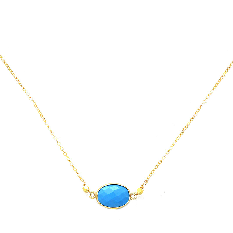 Santorini Turquoise Connector Necklace