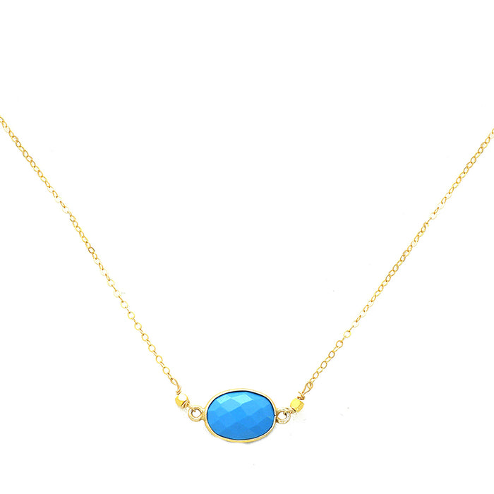 Santorini Turquoise Connector Necklace