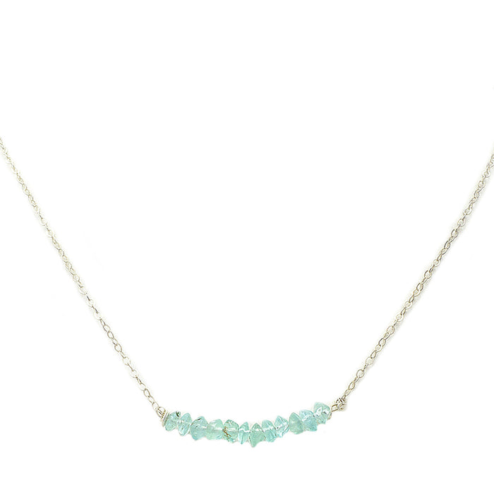 Sardegna Apatite Bead Bar Necklace