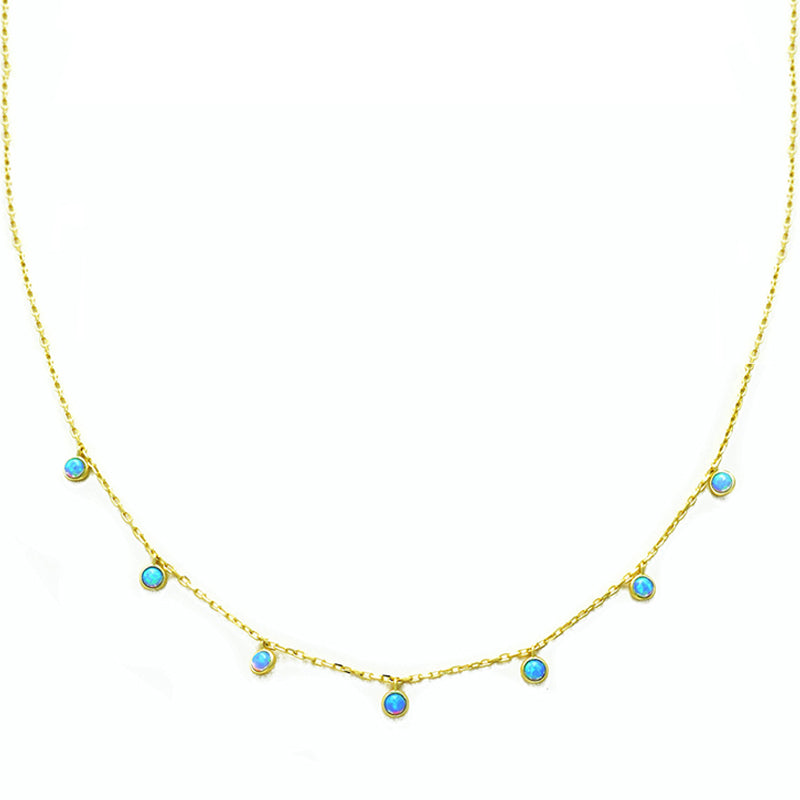Savana Gold Opal Droplet Necklace