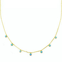Savana Gold Opal Droplet Necklace