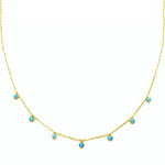 Savana Gold Opal Droplet Necklace
