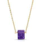SUSPENDED  AMETHYST NECKLACE