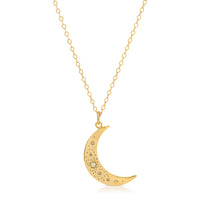 OPAL MOON AND STAR NECKLACE