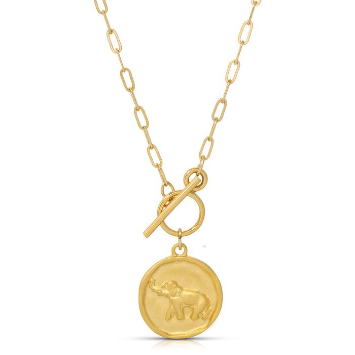KIASA ELEPHANT TOGGLE NECKLACE